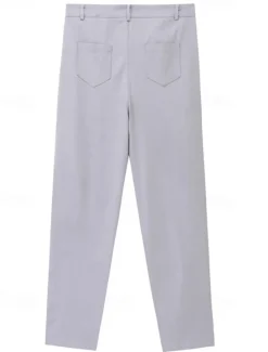 New OUKU Men's Trousers Chinos Casual Pants Side Stripe Front Pocket Color Block Plain Comfort Soft Daily Holiday Going out Fashion Streetwear Stretchy Coffee
