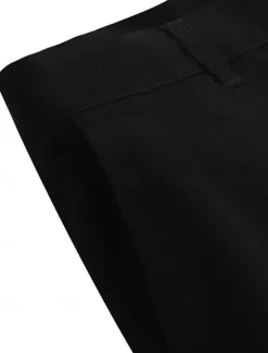 Best OUKU Men's Trousers Chinos Chino Pants Buttons Front Pocket Plain Comfort Business Daily Holiday Fashion Chic & Modern Black White Micro-elastic