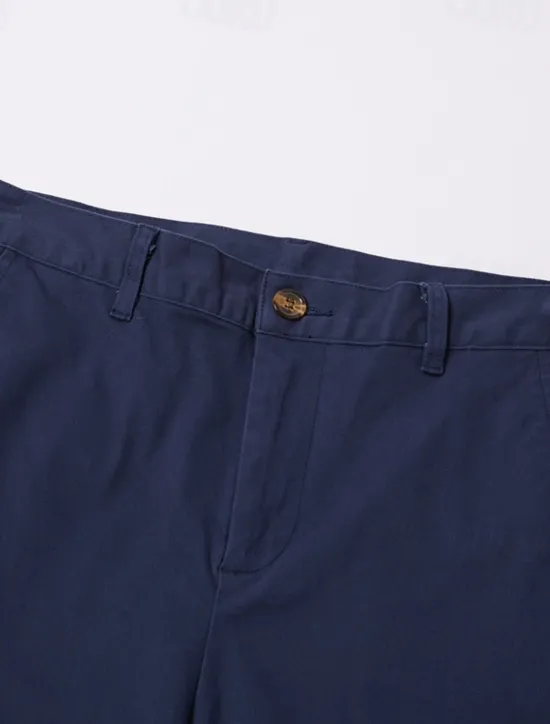 Clearance OUKU Men's Trousers Chinos Chino Pants Pocket Plain Comfort Breathable Outdoor Daily Going out Fashion Streetwear Black Orange