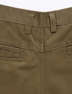 Best OUKU Men's Trousers Chinos Chino Pants Pocket Straight Leg Plain Comfort Breathable Outdoor Daily Going out Fashion Casual Black Army Green
