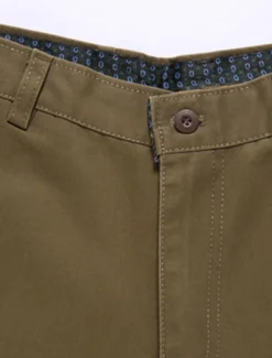 Best OUKU Men's Trousers Chinos Chino Pants Pocket Straight Leg Plain Comfort Breathable Outdoor Daily Going out Fashion Casual Black Army Green
