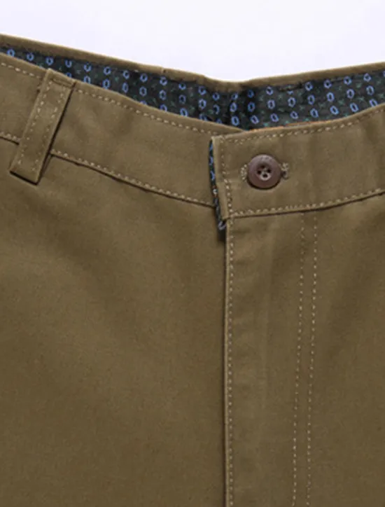 Best OUKU Men's Trousers Chinos Chino Pants Pocket Straight Leg Plain Comfort Breathable Outdoor Daily Going out Fashion Casual Black Army Green