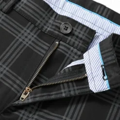 Sale OUKU Men's Trousers Chinos Jogger Pants Plaid Dress Pants Pocket Lattice Breathable Soft Business Casual Daily Fashion Streetwear Black Light Green