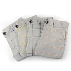 Discount OUKU Men's Trousers Chinos Jogger Pants Plaid Dress Pants Pocket Breathable Soft Casual Daily Fashion Streetwear Blue Orange Micro-elastic