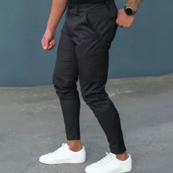 Hot OUKU Men's Trousers Chinos Pencil Pants Jogger Pants Front Pocket Plain Comfort Breathable Business Casual Daily Streetwear Chic & Modern Black Navy Blue Micro-elastic