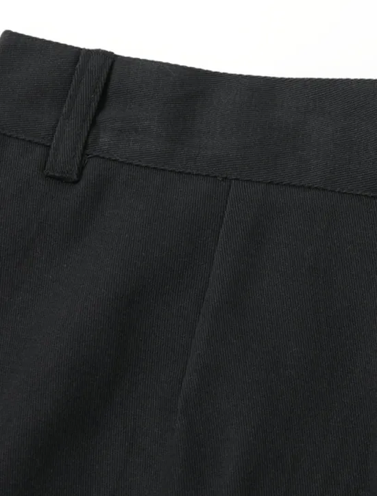 Clearance OUKU Men's Trousers Chinos Summer Pants Casual Pants Zipper Plain Comfort Breathable Casual Daily Holiday Fashion Basic Black Khaki