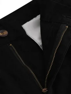 Hot OUKU Men's Trousers Chinos Summer Pants Casual Pants Front Pocket Plain Comfort Breathable Casual Daily Holiday Fashion Basic Black White