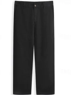 Hot OUKU Men's Trousers Chinos Summer Pants Casual Pants Front Pocket Plain Comfort Breathable Casual Daily Holiday Fashion Basic Black White