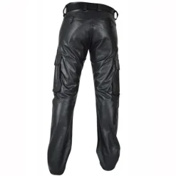 New OUKU Men's Trousers Faux Leather Pants Casual Pants Pocket Plain Comfort Breathable Outdoor Daily Going out Fashion Casual Black