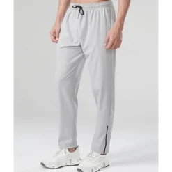 Discount OUKU Men's Trousers Jogging Pants Sports Pants Training Pants Pocket Drawstring Elastic Waist Plain Comfort Sports Outdoor Daily Fashion Casual Black Royal Blue Micro-elastic