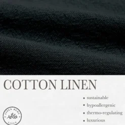 Hot OUKU Men's Trousers Plain Full Length Casual Daily Cotton Linen Light Blue Micro-elastic Black