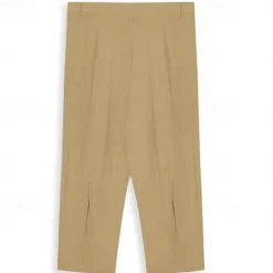 Hot OUKU Men's Trousers Summer Pants Tapered Carrot Pants Beach Pants Front Pocket Pleats Plain Comfort Breathable Casual Daily Holiday Fashion Streetwear Black White