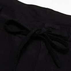 Hot OUKU Men's Trousers Summer Pants Beach Pants Drawstring Pleats Straight Leg Plain Comfort Breathable Wedding Casual Daily Fashion Classic Style Black White
