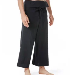 OUKU Men's Trousers Summer Pants Baggy Pants Beach Pants Pocket Drawstring Solid Color Breathable Soft Full Length Yoga Casual Folk Style Loose Black Army Green Inelastic