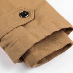 Discount OUKU Men's Trucker Jacket Fleece Jacket Cargo Jacket Hoodie Jacket Vacation Daily Thermal Warm Pocket Fleece Fall & Winter Plain Fashion Streetwear Hooded Regular Black Brown Army Green Jacket