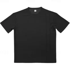 Online OUKU Men's T-shirt Suits 2 Pieces Outfits Tee & Shorts Short Sleeve Crew Neck Summer Plain Fashion Casual 2 Piece Vacation Daily Wear Going out Black White Royal Blue Top Tee for Men