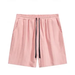 Online OUKU Men's T-shirt Suits 2 Pieces Outfits Tee & Shorts Sleeveless Hooded Summer Plain Fashion Casual 2 Piece Vacation Daily Wear Going out Black Pink White Top Tee for Men