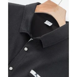 Hot OUKU Men's T-shirt Suits Shirt and Pant Sets 2 Pieces Outfits Short Sleeve Lapel Summer Color Block Fashion Casual 2 Piece Vacation Daily Wear Going out Black White Wine Top Tee for Men