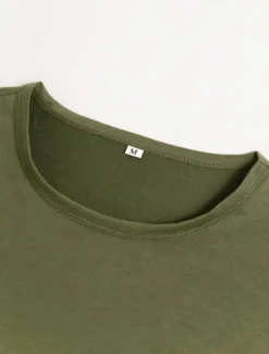 Discount OUKU Men's T-shirt Suits Tee & Drawstring Waist Pants Short Sleeves Crew Neck Summer Gymnatics Casual Color Block Street Style Vacation Daily Wear Activewear Army Green Black Yellow Top Tee for Men