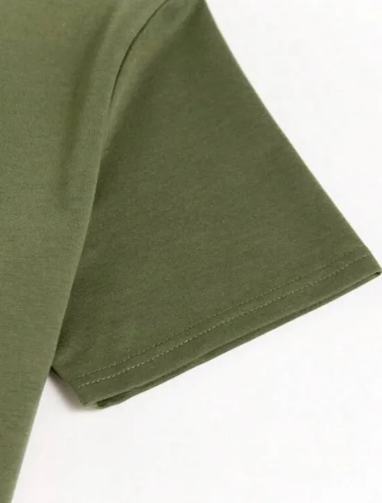 Discount OUKU Men's T-shirt Suits Tee & Drawstring Waist Pants Short Sleeves Crew Neck Summer Gymnatics Casual Color Block Street Style Vacation Daily Wear Activewear Army Green Black Yellow Top Tee for Men