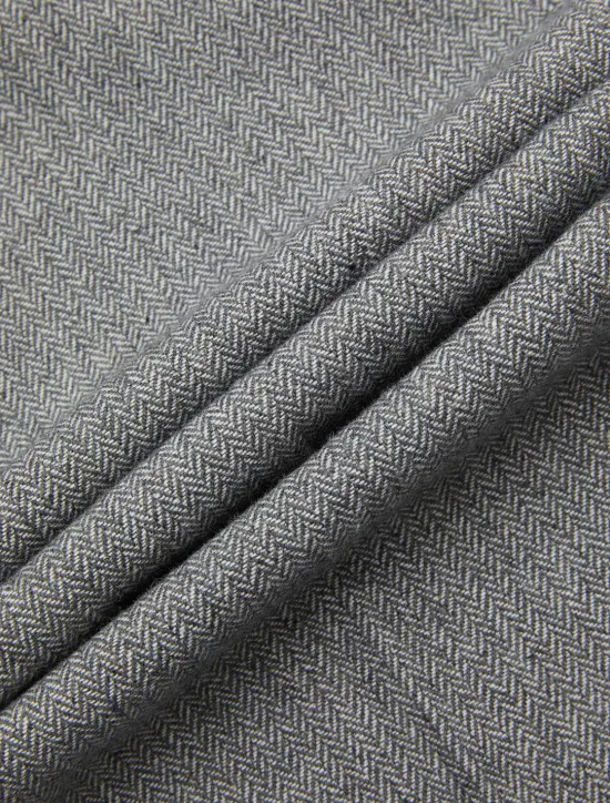 Clearance OUKU Men's Tweed Blazer Closure collar Retro Vintage Herringbone Blazer Brown khaki Dark Grey Plus Size Single Breasted Two-buttons