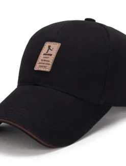 Online OUKU Men's Unisex Baseball Cap Trucker Hat Black White Polyester Travel Beach Outdoor Vacation Plain Adjustable Sunscreen Breathable Fashion