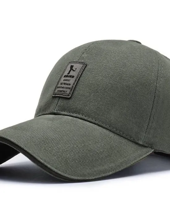 Online OUKU Men's Unisex Baseball Cap Trucker Hat Black White Polyester Travel Beach Outdoor Vacation Plain Adjustable Sunscreen Breathable Fashion