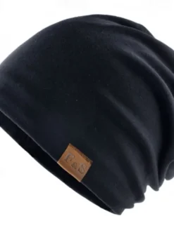 Sale OUKU Men's Unisex Beanie Hat Winter Hats Beanies Skull Cap Knit Hat Black Light Grey Polyester Knitted Cozy Daily Wear Going out Solid / Plain Color Warm