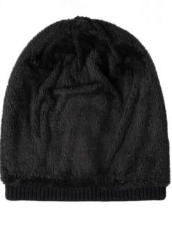Hot OUKU Men's Unisex Beanie Hat Winter Hats Beanies Skull Cap Knit Hat Black Wine Acrylic Fibers Knitted Cozy Daily Wear Going out Solid / Plain Color Warm