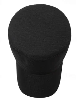 OUKU Men's Unisex Flat Cap Baseball Cap Military Cap Cadet Hat Black Navy Blue Polyester Vintage Fashion Casual Street Daily Plain Adjustable Breathable