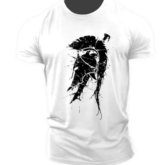 Best OUKU Men's Unisex Geometric T Shirt Casual Style Classic Style Cool Shirt Short Sleeve T shirt Print Crew Neck Shirt Sports Casual Big and Tall Outdoor Street Holiday Light Pink Black White Summer