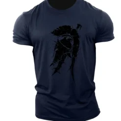 Best OUKU Men's Unisex Geometric T Shirt Casual Style Classic Style Cool Shirt Short Sleeve T shirt Print Crew Neck Shirt Sports Casual Big and Tall Outdoor Street Holiday Light Pink Black White Summer