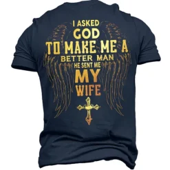 Hot OUKU Men's Unisex Graphic Templar Cross Letter T Shirt Christian T Shirts Short Sleeve T shirt 3D Print Crew Neck Shirt Vintage Sports Designer Outdoor Street Daily Black Army Green Navy Blue Summer