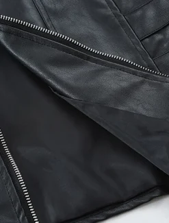 Hot OUKU Men's Vest Gilet Faux Leather Vest Outdoor Daily Fashion Casual Spring Fall Zip Up Pocket PU Leather Comfortable Plain Zipper Crew Neck Regular Fit Black Brown Vest