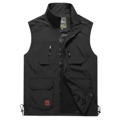 Outlet OUKU Men's Vest Gilet Fishing Vest Hiking Vest Sleeveless Vest Gilet Jacket Fishing Daily Wear Festival Business Basic Summer Multi Pocket Nylon Breathable Soft Comfortable Solid Colored Zipper Turndown