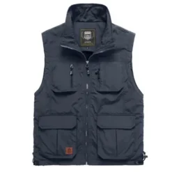 Outlet OUKU Men's Vest Gilet Fishing Vest Hiking Vest Sleeveless Vest Gilet Jacket Fishing Daily Wear Festival Business Basic Summer Multi Pocket Nylon Breathable Soft Comfortable Solid Colored Zipper Turndown