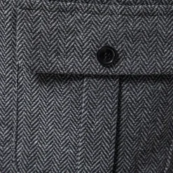 Hot OUKU Men's Vest Gilet Vacation Daily Date Fashion Casual Spring & Fall Buttons Pocket 75% Cotton Comfortable Plain Single Breasted One-button Lapel Regular Fit Burgundy Navy Blue Dark Green Khaki Vest