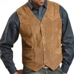 Hot OUKU Men's Vest Gilet Vacation Daily Date Fashion Casual Spring Fall Buttons Pocket Polyester Comfortable Plain Single Breasted One-button V Neck Regular Fit Black Camel Vest
