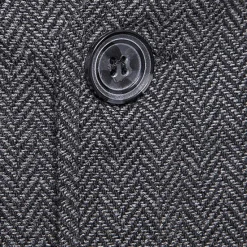 Clearance OUKU Men's Vest Leather Vest Daily Wear Vacation Going out Fashion Basic Spring & Fall Button Polyester Faux Leather Comfortable Color Block Single Breasted V Neck Regular Fit Dark-Gray Black Dark Navy