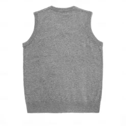 Outlet OUKU Men's Vest Ribbed Knit Regular Tops V Neck Solid Color V Neck Knitwear Daily Formal Outdoor Clothing Apparel Spring Fall Black Navy Blue S M L