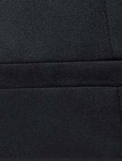 New OUKU Men's Vest Waistcoat Business Daily Wear Party & Evening Fashion Basic Spring & Fall Patchwork Polyester Comfortable Plain Single Breasted V Neck Regular Fit Black Red Navy Blue Gray Vest