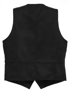 OUKU Men's Vest Waistcoat Gilet Vacation Daily Wedding Party Date Fashion Casual Spring Fall Buttons Pocket Nylon Comfortable Plain Single Breasted One-button V Neck Regular Fit Black Light Brown Coffee
