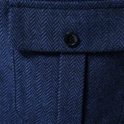 OUKU Men's Vest Waistcoat Gilet Formal Wedding Work Business Business Casual Spring Fall Pocket Polyester Warm Quick Dry Plaid / Check Double Breasted Turndown Regular Fit Blue Green Khaki Gray Vest