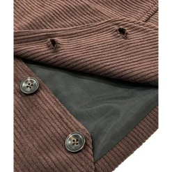 Outlet OUKU Men's Vest Waistcoat Gilet Vacation Party Business Fashion Casual Spring Fall Buttons Pocket Polyester Corduroy Comfortable Solid Color Single Breasted One-button V Neck Regular Fit Dark Brown Black