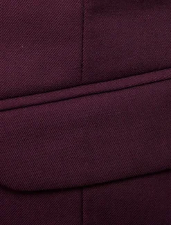 Sale OUKU Men's Vest Waistcoat Wedding Work Street Business Streetwear Business Summer Fall Pocket Cotton Breathable Solid Color Single Breasted V Neck Regular Fit Lake blue Black Wine Red Vest