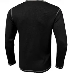 Sale OUKU Men's Waffle Henley Shirt Tee Long Sleeve Shirt Plain Henley Outdoor Casual Long Sleeve Button Clothing Apparel Fashion Designer Comfortable