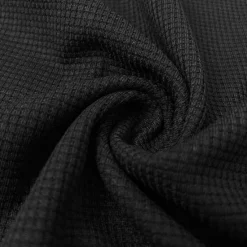 Outlet OUKU Men's Waffle Polo Shirts Golf Shirt Casual Sports Lapel Short Sleeve Basic Modern Plain Classic Spring & Summer Regular Fit Black White Blue Khaki Gray Waffle Polo Shirts