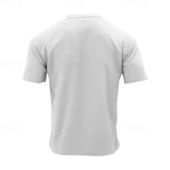 OUKU Men's Waffle Shirt 2 Piece T-shirt Suits Tee Short Sleeve Short Pant Crew Neck Spring & Summer Plain Fashion Designer Basic 2 Piece Vacation Street Going out Black White Gray Top Tee for Men