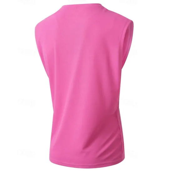 Outlet OUKU Men's Waffle Tee Tank Top Vest Top Undershirt Sleeveless Crew Neck Summer Plain Fashion Designer Basic Classic Vacation Street Going out Black White Pink Top Tee for Men