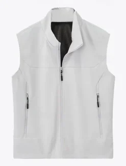 New OUKU Men's Waistcoat Training Outdoor Vacation Sports & Outdoor Neutral Fashion Spring Fall Polyester Solid Color Turtleneck Black White Navy Blue Army Green Vest